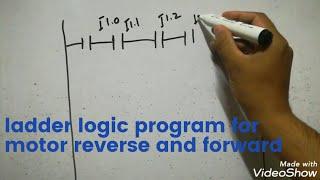 ladder logic program for motor reverse and forward