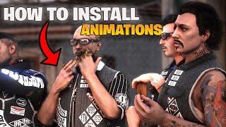 How to install Custom Animations EASY  [Add-On] (GTA 5 MODS) 2025