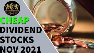 Cheap Dividend Stocks – November 2021