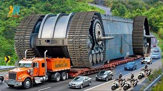 Shocking Moment as Driver Risks It All, Navigating an Overloaded Convoy Through Treacherous Mountain