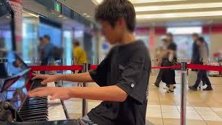 Street Piano Performance of BUMP OF CHICKEN's "Tentai Kansoku" in Their Hometown (Chiba)