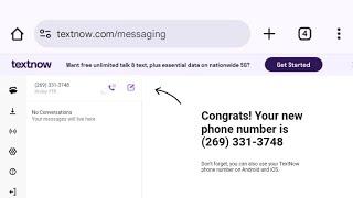 TextNow Web Method || How Get Free Number on TexNow Web || Unlimited Telegram & WhatsApp