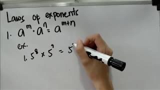 Laws of exponents (Grade 9)