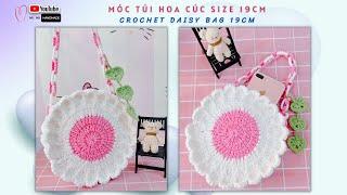 Crochet Daisy Bag 19cm  Móc Túi Hoa Cúc Đựng Điện Thoại Size 19cm Siêu Tiện Lợi  Mimi Handmade