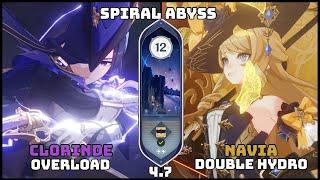 C0R1 Clorinde and C0 Navia | Spiral Abyss 4.7 | Genshin Impact