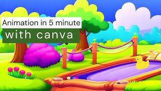 Create animation with AI in 5 minutes | Create animation using canva | Easy tutorial