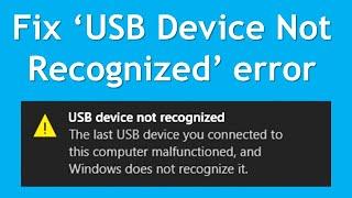 USB device not recognized Windows 11 [Fix]