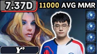 7.37d - Y' CRYSTAL MAIDEN Hard Support Gameplay - Dota 2 Full Match Gameplay