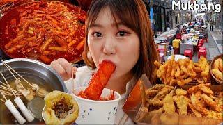 Mukbang 부산 Ep1. 남포동 (깡통시장, 국제시장, 이가네떡볶이, 비빔당면, 씨앗호떡) | Busan 먹방 