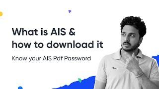 Download the Annual Information Statement(AIS) from the Income tax website|| AIS pdf password