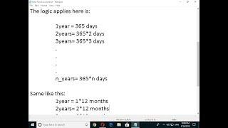 Convert years into months and days C++ Program: (Explained)