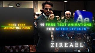 Free Text Animation Pack For 30,000 Subscribers - After Effects | Zireael