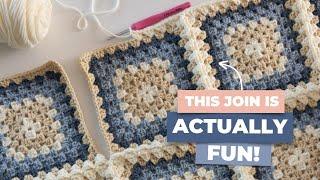 If you hate joining granny squares, try this!