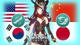 Chasca Voice in 4 Different Languages (Skills & Attack) | Genshin Impact Chasca