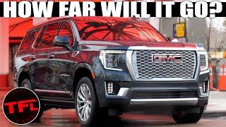 You Won't Believe How Far This Yukon Denali Diesel Will Go On One Tank! Road Trip Review