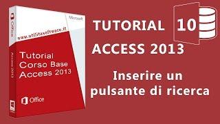 Access Corso Base: Agenda Telefonica - Pulsante ricerca - Tutorial 10