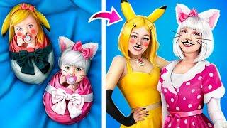 Hello Kitty от рождения до смерти! Экстремальное преображение из Пикачу в Hello Kitty!