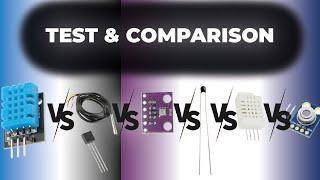 ️ Temperature sensors comparison - DHT11 VS DHT22 VS DS18B20 VS BMP280 VS THERMISTOR VS MLX90614