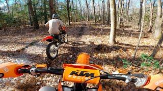 KTM125 vs CR250 Trail Riding