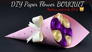 DIY BOUQUET making ideas (easy) / Birthday Gift ideas/Bouquet of Paper Flowers with Paper (Handmade)