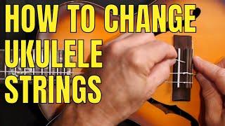 How to Change Ukulele Strings - Tie Bar Style