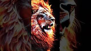 Unleash the Beast!  AI-generated LION with Fiery Roar! #AI #Lion #King #Epic #Roar #ai #art #artist