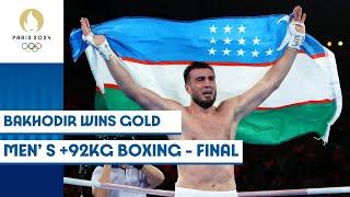 Bakhodir Jalolov wins gold in the men's +92kg boxing final  | Paris 2024 highlights