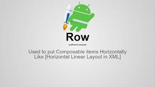 2. Row - Android Jetpack Compose - Arabic