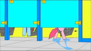 Pinkie Pie drops her phone in the toilet