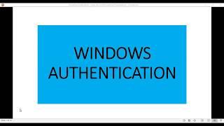 What is windows authentication