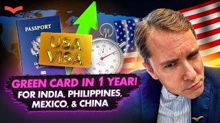 4 MOST BACKLOGGED COUNTRIES: INDIA, CHINA, PHILIPPINES & MEXICO | ONLY 2 VISAS TO SKIP THE QUEUE