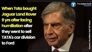 Ratan Tata's Inspiring Speech About Buying Jaguar Land Rover From Ford | With Big Subtitles