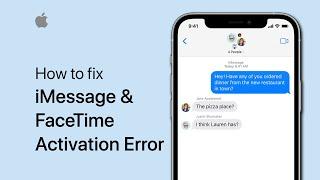 How To Fix iMessage & FaceTime Activation Error
