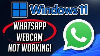 Whatsapp Webcam (Camera) Not Working Windows 11/10 FIX