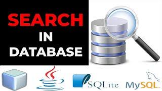 Java SWING #23 - (Advanced) Search Data in Database using Java Netbeans SQlite (MsSql)