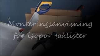 Monteringsanvisning for isopor taklister fra Fimline Dekor