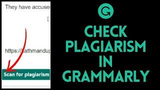 How to Check Plagiarism on Grammarly (2024) | Grammarly Tutorial