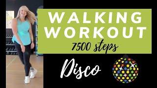 DISCO Walking Workout | 7500 Steps in 1 Hour | Young at Heart Workout, Disco Walk at Home over 50