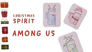 How to draw | Among Us | Christmas Theme