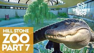 Enclosed Alligator Habitat | Hill Stone Zoo Speed Build in Franchise Mode | Planet Zoo