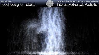 INTERACTIVE PARTICLE WATERFALL - TOUCHDESIGNER TUTORIAL