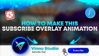 How To Make This Subscribe Overlay Animation ?  || Subscribe Animation Overlay Tutorial In Telugu