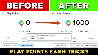Google Play Points earn trick | How to get 1000 play points