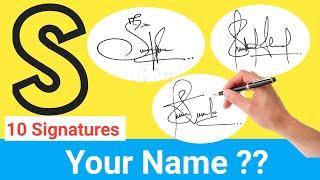 ️ S SIGNATURE | S Signature Style | S Signature Style Tutorial | S Signature Simple