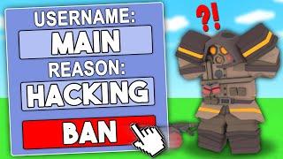 BANNING HACKERS MAIN ACCOUNTS in Roblox BedWars…