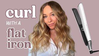 Easy Way How To Curl with a Hair Straightener | Using ghd Chronos Flat Iron