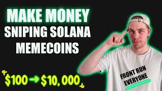 HOW TO SNIPE SOLANA MEMECOINS | THIS BOT IS INSANE