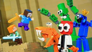 The War With Rainbow Friend But It in Lego Minecraft | LEGO Minecraft Animation