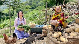 Yummy Potato And Pinto Bean Cutlets Recipe: Mountain Village Cooking!