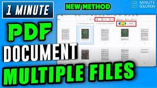 How to split PDF file 2024 | multiple files